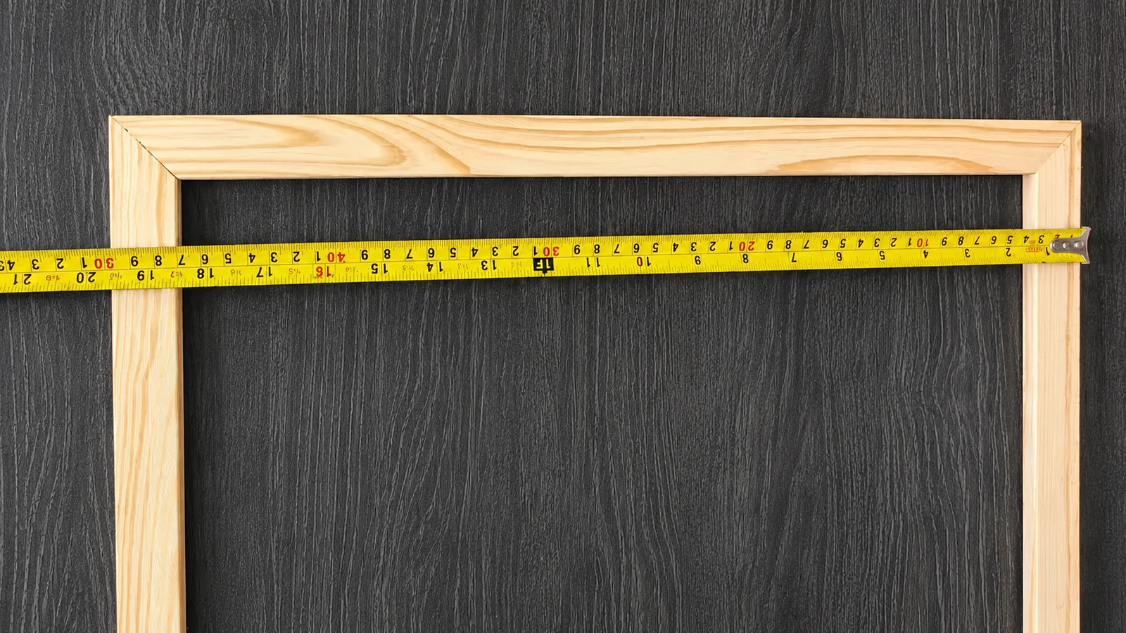 Frame size measurement and quality inspection for wooden stretcher bars